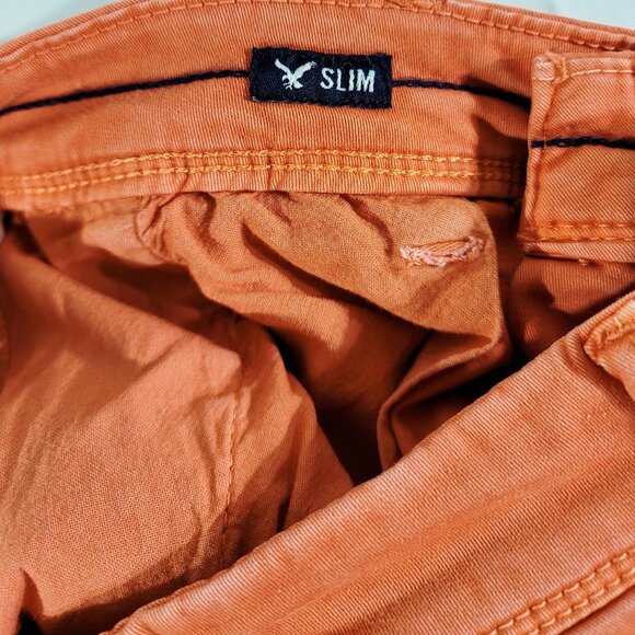 AMERICAN EAGLE Mens 30 (Actual 31" x 9.5") AEO Active Flex Slim Fit Chino Shorts - Picture 5 of 6